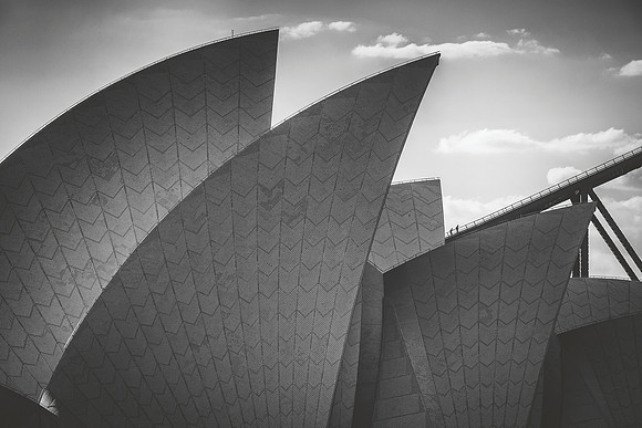 Sydney opera house climbers